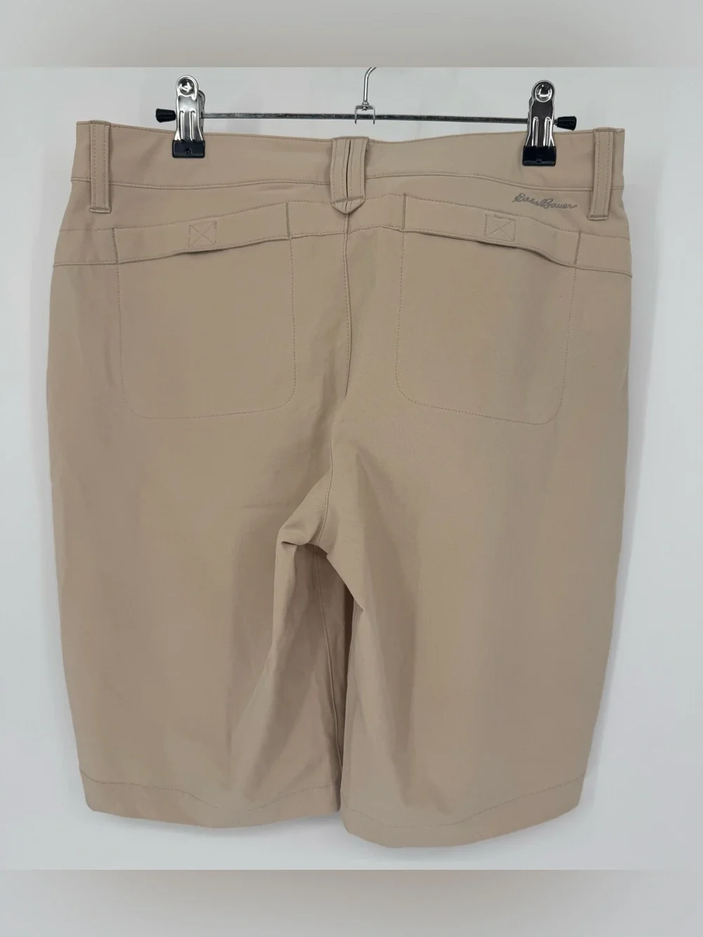 Eddie Bauer Women's Khaki Stretch Bermuda Shorts Size 4
